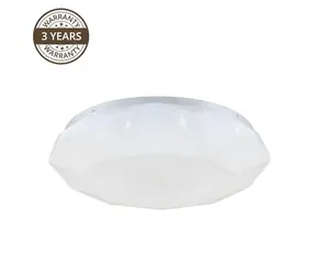 Domoletti B1242-1M-R bílá / Stropní LED svítidlo / 22W / 1750lm / 3000-6500K / dálkové ovládání