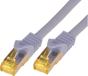 Mcab Cat 7 SFTP šedá / Patch kabel / RJ45-RJ45 / 15 m / LSZH / 10 Gbps