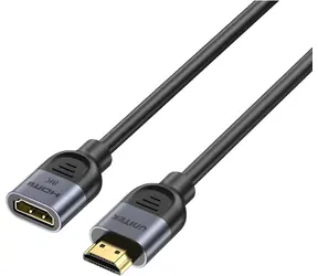 Unitek Prodlužovací kabel HDMI 2.1 / Prodlužovací kabel / HDMI(M) - HDMI(F) / 8K / 0,5 m