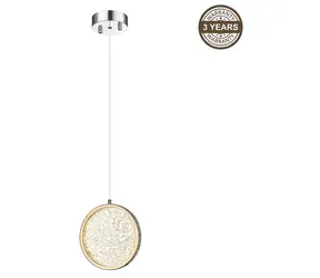 Domoletti Napoli A2378-1 zlatá / Závěsné svítidlo / LED 10W / 800 lm / 3000K