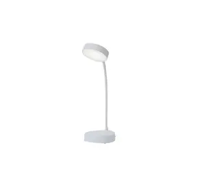 Okko Sparti bílá / LED stolní lampička nabíjecí / stmívatelná / 3000-6500K / 240lm