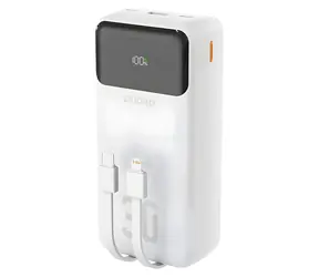 Dudao K15MAX bílá / Powerbanka / 30 000 mAh / PD 22,5W