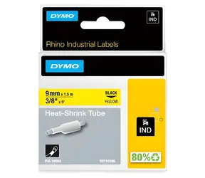 Dymo Rhino 18054 černá na žluté / Páska do štítkovače / RHINO / 1,5 m