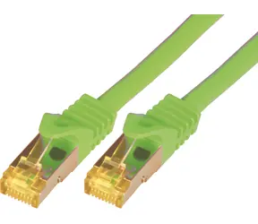 Mcab Patch kabel SFTP Cat7 1 m zelená / Patch kabel / RJ45-RJ45 / LSZH / 10 Gbit