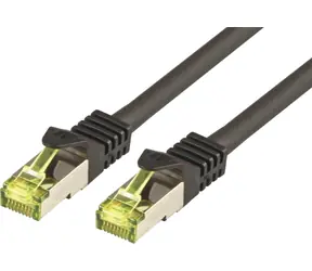 Mcab Cat 7 SFTP černá / Patch kabel / RJ45-RJ45 / 15 m / LSZH / 10 Gbps