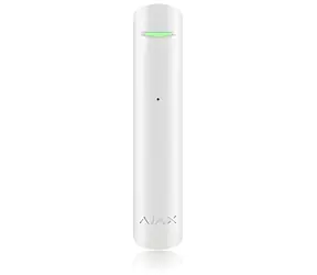 AJAX Superior GlassProtect bílá / Bezdrátový detektor tříštění skla / DualTone / dosah 9 m / baterie 7 let
