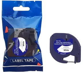 Dymo LT 91201 / Páska do tiskárny štítků / Kompatibilní / černá na bílé / 12 mm / 4 m / S0721560