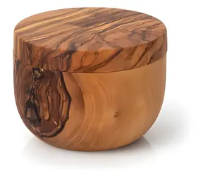 Continenta Dóza s magnetickým víkem z olivového dřeva / Dóza / olivové dřevo / O 9,5 cm