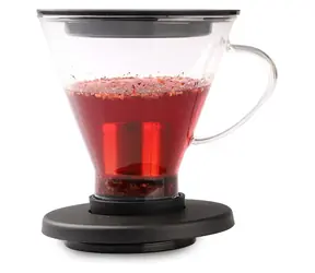 Weis Čajovník s infuzí nerez / Čajový infuzér / borosilikátové sklo / 450 ml