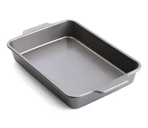 KitchenAid Vysoký obdélníkový plech na pečení 33x22 cm šedá / Plech na pečení / Hliník, ocel / Tloušťka 0,8 mm