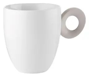 Guzzini Everyday šedá / Hrnek / 250 ml / Porcelán, plast