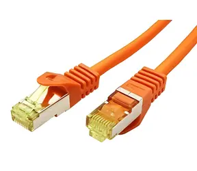 Goobay Patch kabel SFTP Cat7 10 m oranžová / Patch kabel / RJ-45 / LSZH