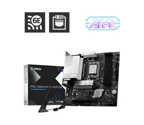 MSI PRO B860M-P WIFI6E / Základní deska / B860 / LGA 1851 / DDR5 / PCIe 5.0 x16 / Wi-Fi 6E / mATX