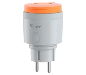 Sonoff S61STPF-PM-O šedá / Venkovní chytrá zásuvka / Wi-Fi / Matter / IP44 / 16A