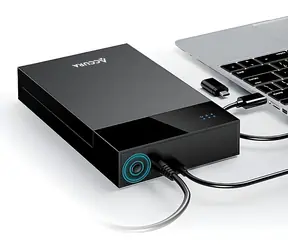 Accura Externí box pro 2,5"/3,5" HDD/SSD černá / Externí box / SATA / USB-C / do 20TB