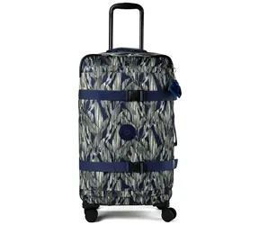 Kipling SPONTANEOUS M Striped Grasses / Kufr / Recyklovaný polyester / TSA zámek / Kolečka 360°