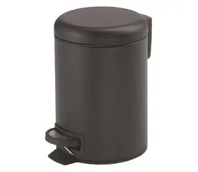 Sapho Odpadkový koš Soft Close matná černá / Odpadkový koš / 3 l / nerezová ocel