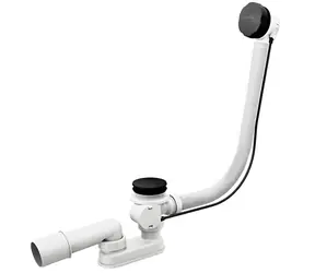 Ravak Vanová odtoková a přepadová souprava matná černá / Odtoková souprava / délka 570 mm