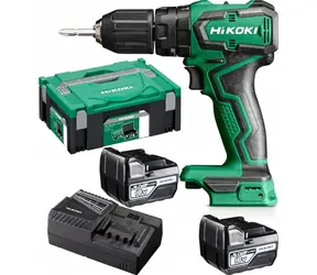 HiKOKI Aku vrtačka a šroubovák 18V / Aku vrtačka a šroubovák / 2x 5,0 Ah Li-Ion / Nabíječka