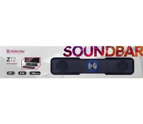 Defender Z12 černá / Soundbar / 6 W / LED / USB / Pro PC