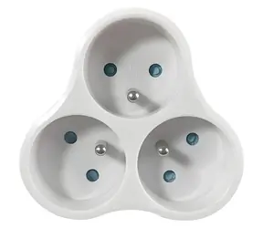 Konnoc DX-R3T / Rozbočka / 3x kulatá zásuvka / 250V / 3×16A / Dětská pojistka
