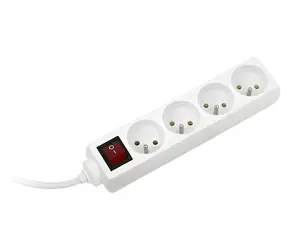 Konnoc DX-4FS / Prodlužovací kabel / Čtyřzásuvka / S vypínačem / 7 m