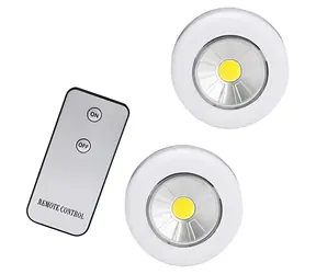 Konnoc SP-032 / LED svítidlo / 2 ks / COB 2x1W / 70lm / Dálkové ovládání / 3x AAA