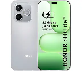 HONOR 600 Lite 8/256GB šedá / Smartphone / 6.6" AMOLED / 120Hz / MediaTek Dimensity 7100 Elite / Android 16