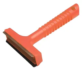 AUTOSERIO Škrabka na led oranžová / Škrabka na led / Šířka 10 cm / Délka 17,5 cm