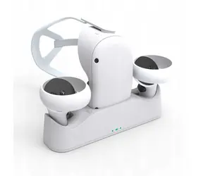JYS JYS-OC003 šedá / Nabíjecí stanice / pro Oculus Quest 2 / USB-C / 2x AA baterie