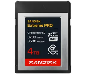 SanDisk Extreme PRO CFexpress 4.0 4TB / Paměťová karta / Type B / PCIe Gen4 / 3700/3500 MB/s