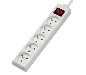 Konnoc DX-5FS / Prodlužovací kabel / 5x zásuvka / s vypínačem / 7 m
