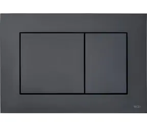 Tece Ovládání splachování matná černá / Ovládací tlačítko / 2 tlačítka / plast / 220x150 mm