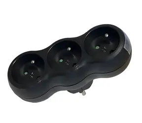 Konnoc DX-FB03 černá / Rozbočka / v řadě / 230V / 3x10A