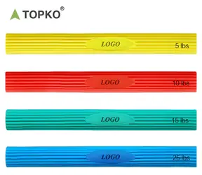 TOPKO Fitness tyč s odporem / 4 ks / 5-25 lb / TPE