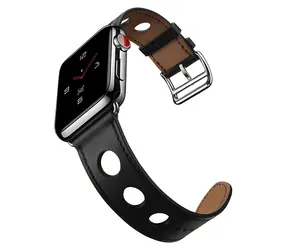 X-SITE Kožený řemínek pro Apple Watch 38/40/41mm černá / Řemínek / Apple Watch / Kožený