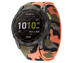X-Site Řemínek pro Garmin QuickFit 22mm oranžová kamufláž / Řemínek / Nylon / 22 mm
