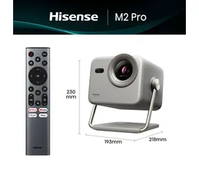 Hisense M2 Pro šedá / Laserový projektor / 4K UHD / HDR10+ / Wi-Fi / Bluetooth / HDMI 2.1 / repro 20W