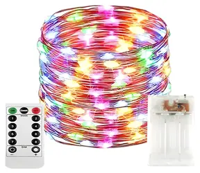 X-SITE TXD-004 vícebarevný / LED řetěz / 5 m / baterie 3x AA / 8 funkcí / IP65