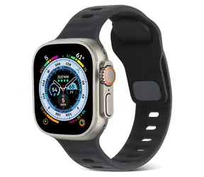 X-SITE Silikonový sportovní řemínek pro Apple Watch 38/40/41mm černý / Řemínek / Silikonový / Sportovní