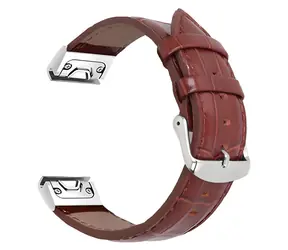 X-Site Řemínek pro Garmin QuickFit 26mm hnědý / Řemínek / Kožený / 26 mm