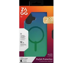 ZAGG Milan Snap Raven Feather zelená / Zadní kryt / Apple iPhone 17 / MagSafe / Grafen
