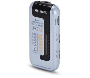 Aiwa R-22SL stříbrná / Přenosné rádio / FM / Vestavěná anténa
