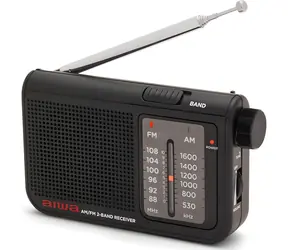 Aiwa RS-55 BK černá / Přenosné rádio / AM / FM / teleskopická anténa / 2x AA