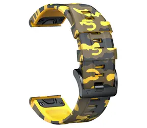 X-SITE Řemínek pro Garmin Forerunner 735XT / Řemínek / 26mm / žlutá kamufláž