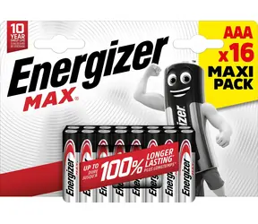 Energizer Max AAA / Baterie / R03 / 16 ks