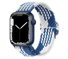 X-SITE Nylonový řemínek pro Apple Watch 38/40/41mm modrobílý / Řemínek / Nylon
