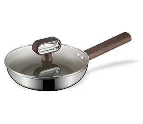 Maestro MR-1260-24 / Pánev / 24 cm / nerez, titan, hliník / s poklickou / vhodná na indukci