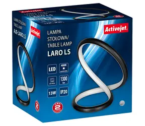 Activejet AJE-LARO LS černá / Stolní LED lampa / 13W / 168x LED / 1300 lm / 4000k / IP20