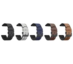 X-Site Řemínek pro Garmin QuickFit 22mm šedý / Řemínek / Silikon / kožený / 22 mm